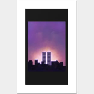 Twin Towers /vaporwave/ Posters and Art